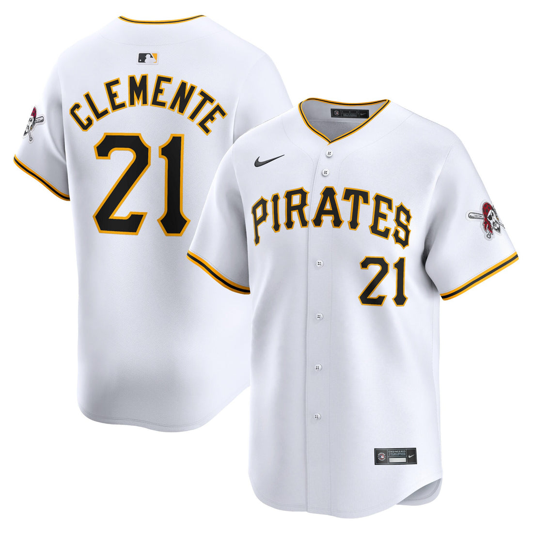 Roberto Clemente Pittsburgh Pirates white Limited jersey