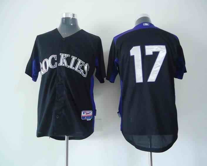 Helton Colorado Rockies black jersey