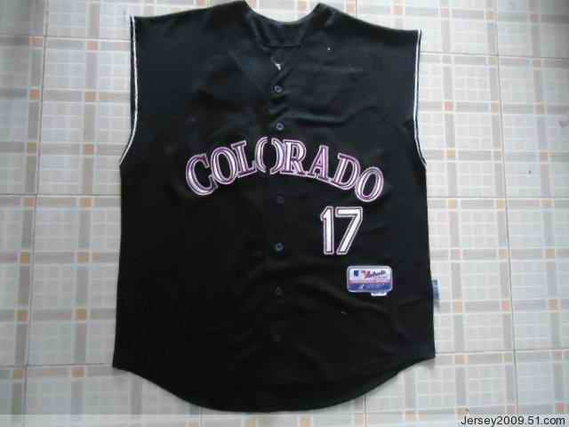 Helton Colorado Rockies black jersey