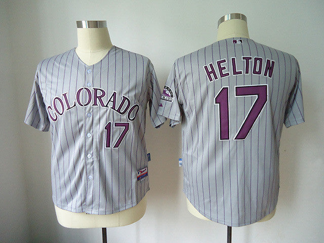 Helton Colorado Rockies grey jersey