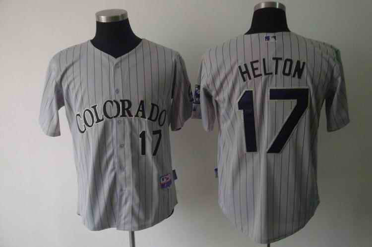 Helton Colorado Rockies grey jersey