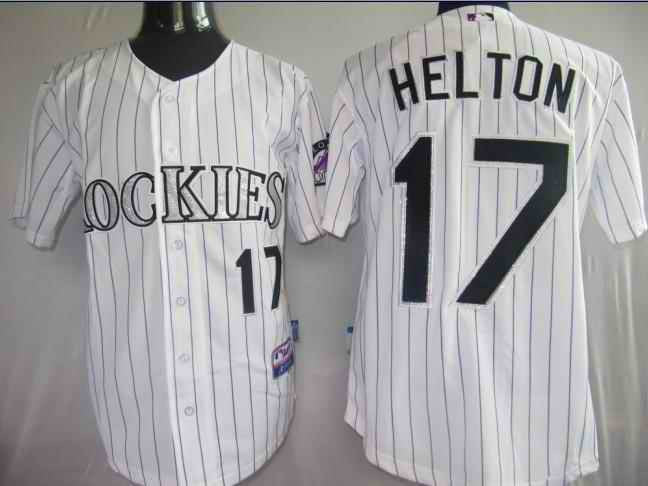 Helton Colorado Rockies white jersey