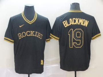 Charlie Blackmon Colorado Rockies black Legend jersey