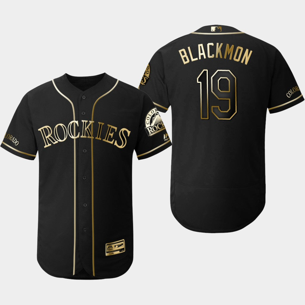Charlie Blackmon Colorado Rockies black jersey