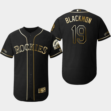 Charlie Blackmon Colorado Rockies black jersey
