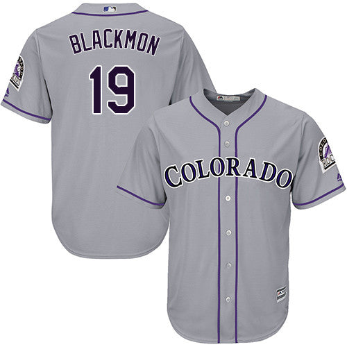 Charlie Blackmon Colorado Rockies gray jersey
