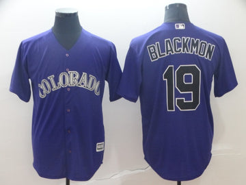 Charlie Blackmon Colorado Rockies purple jersey