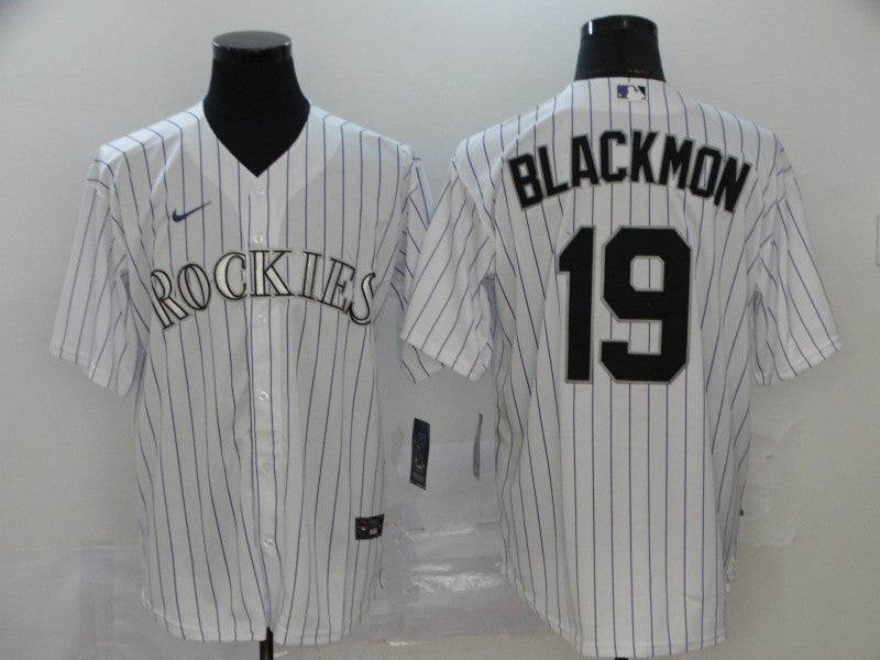 Charlie Blackmon Colorado Rockies white jersey
