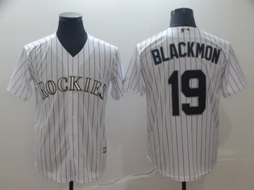 Charlie Blackmon Colorado Rockies white jersey