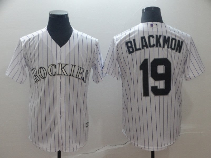 Charlie Blackmon Colorado Rockies white jersey