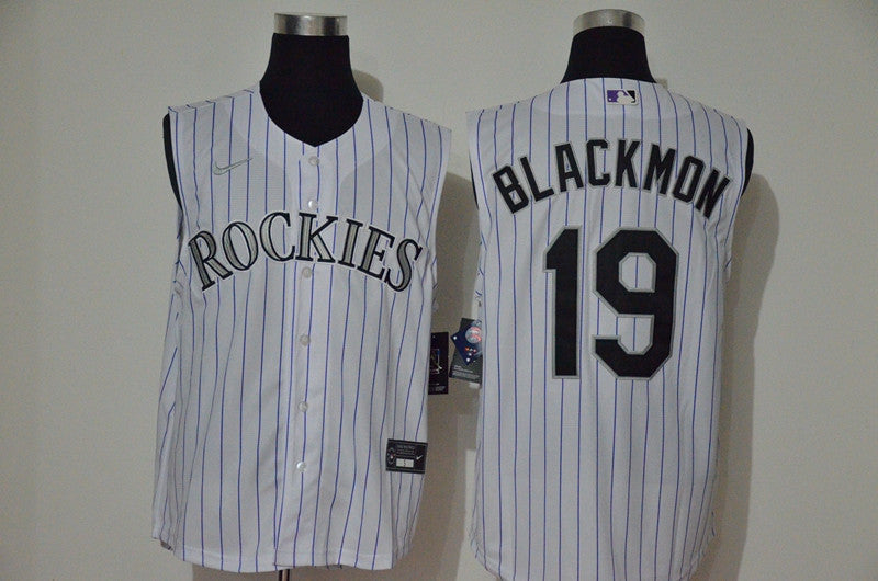 Charlie Blackmon Colorado Rockies white jersey