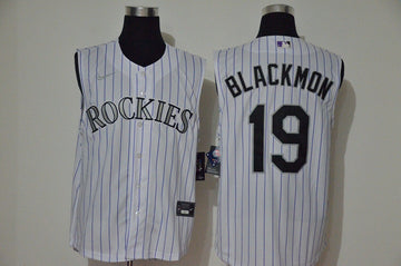 Charlie Blackmon Colorado Rockies white jersey