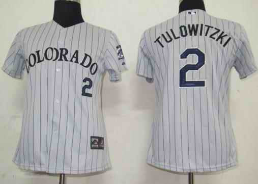 Tulowitzki Colorado Rockies grey jersey