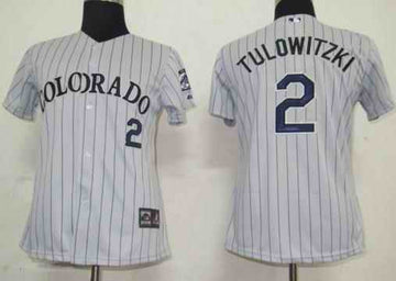 Tulowitzki Colorado Rockies grey jersey