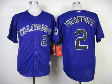 Tulowitzki Colorado Rockies purple jersey