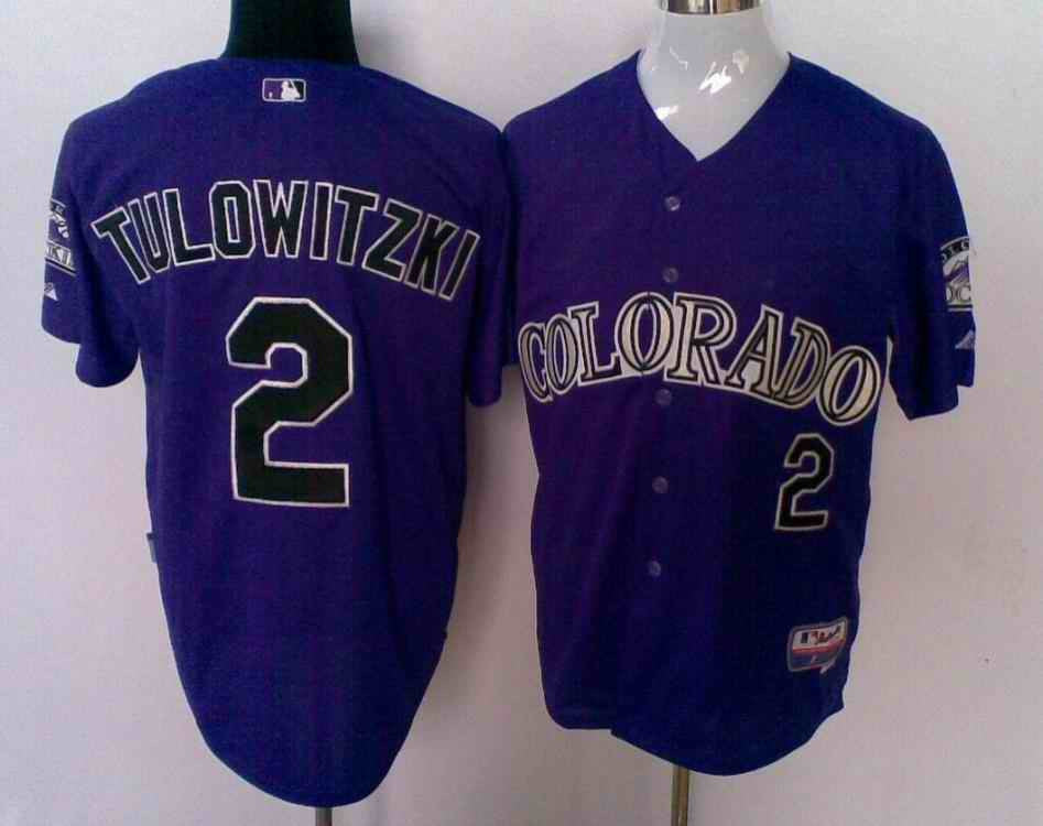 Tulowitzki Colorado Rockies purple jersey