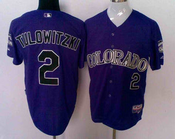Tulowitzki Colorado Rockies purple jersey