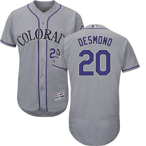 Ian Desmond Colorado Rockies gray jersey