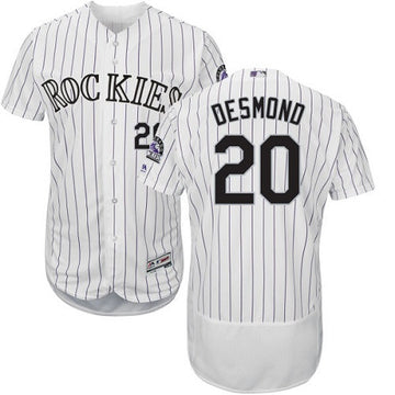 Ian Desmond Colorado Rockies white jersey