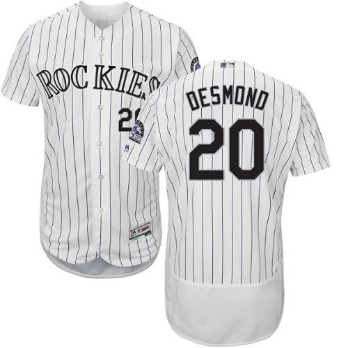 Ian Desmond Colorado Rockies white jersey