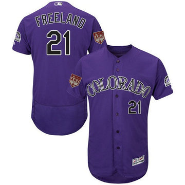 Kyle Freeland Colorado Rockies purple jersey