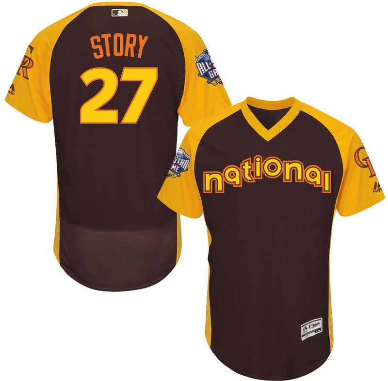Trevor Story Colorado Rockies brown All-Star jersey