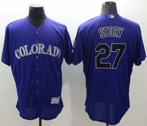 Trevor Story Colorado Rockies purple Authentic jersey