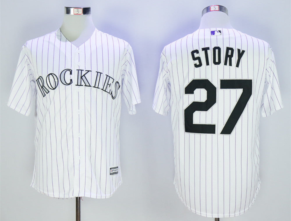 Trevor Story Colorado Rockies white jersey
