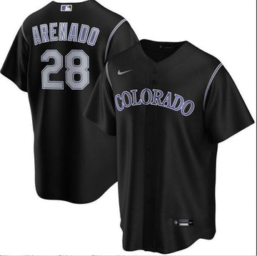 Nolan Arenado Colorado Rockies black jersey