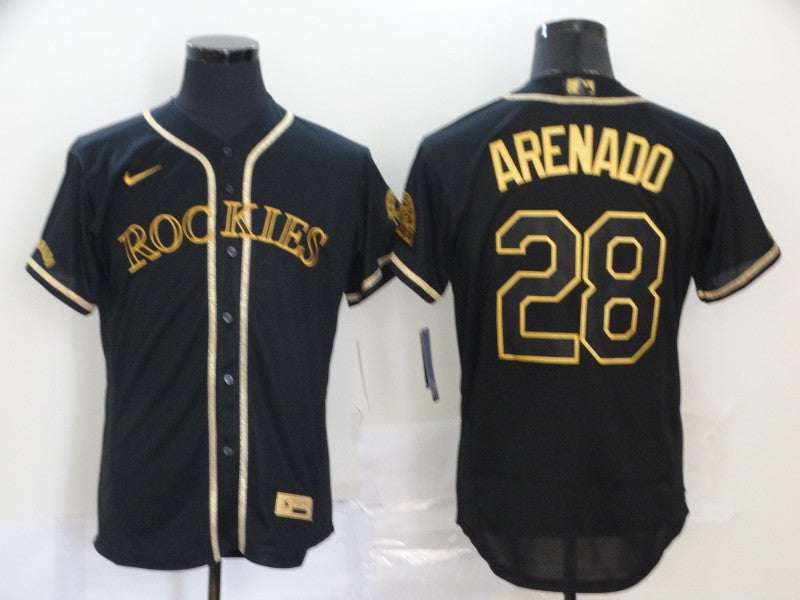 Nolan Arenado Colorado Rockies black jersey