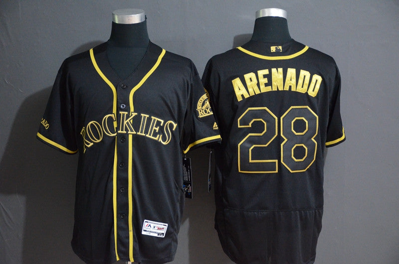 Nolan Arenado Colorado Rockies black jersey