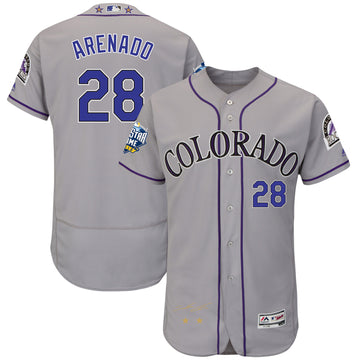 Nolan Arenado Colorado Rockies grey All-Star jersey