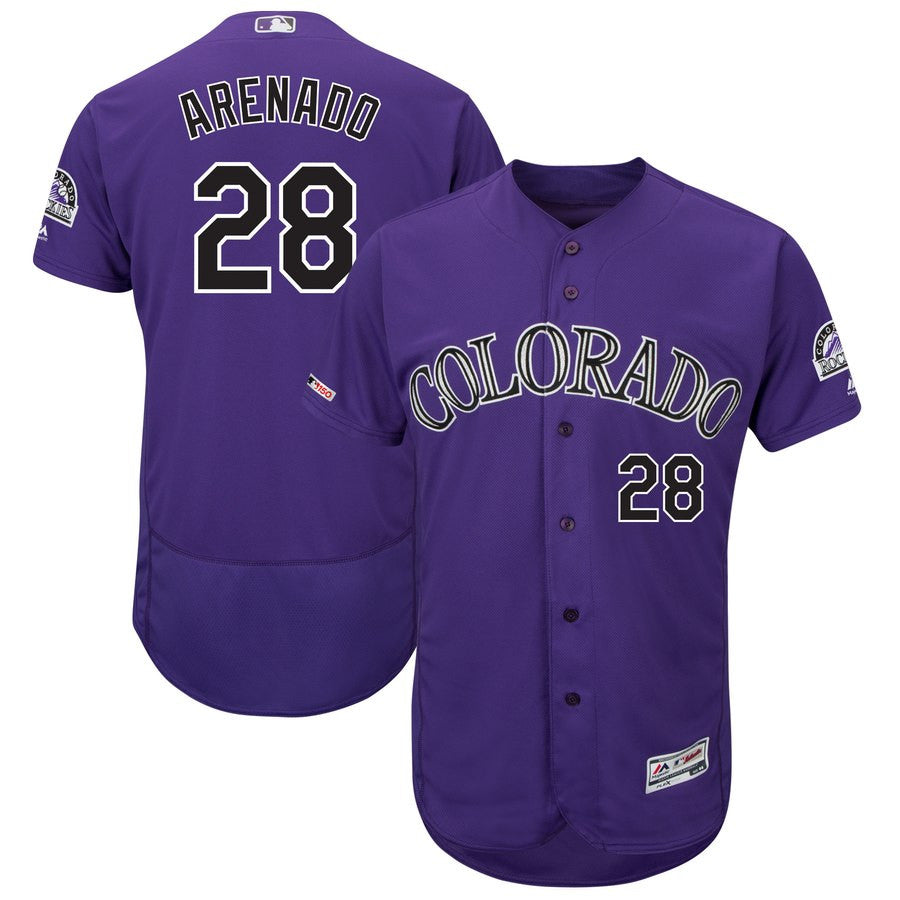 Nolan Arenado Colorado Rockies purple jersey