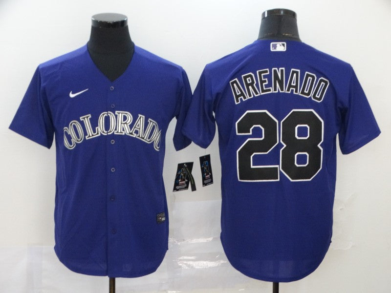 Nolan Arenado Colorado Rockies purple jersey