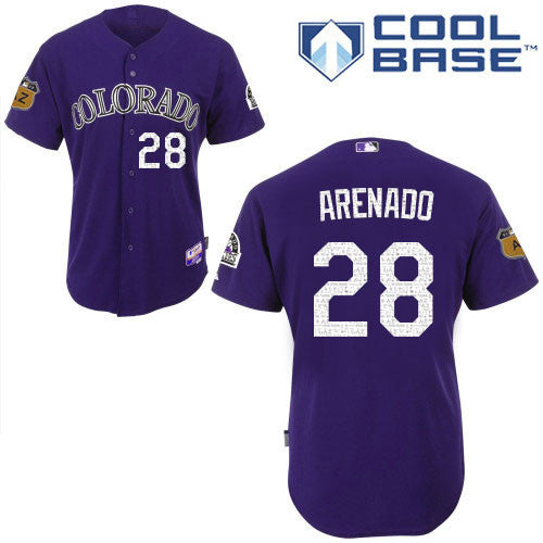 Nolan Arenado Colorado Rockies purple jersey