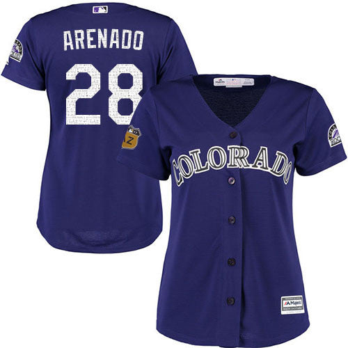 Nolan Arenado Colorado Rockies purple jersey