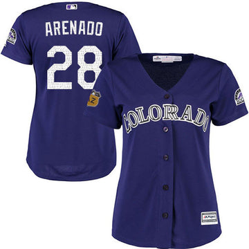Nolan Arenado Colorado Rockies purple jersey