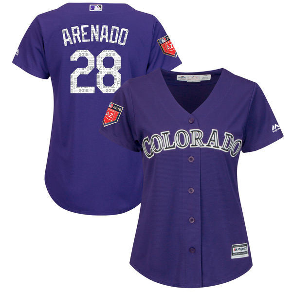 Nolan Arenado Colorado Rockies purple jersey