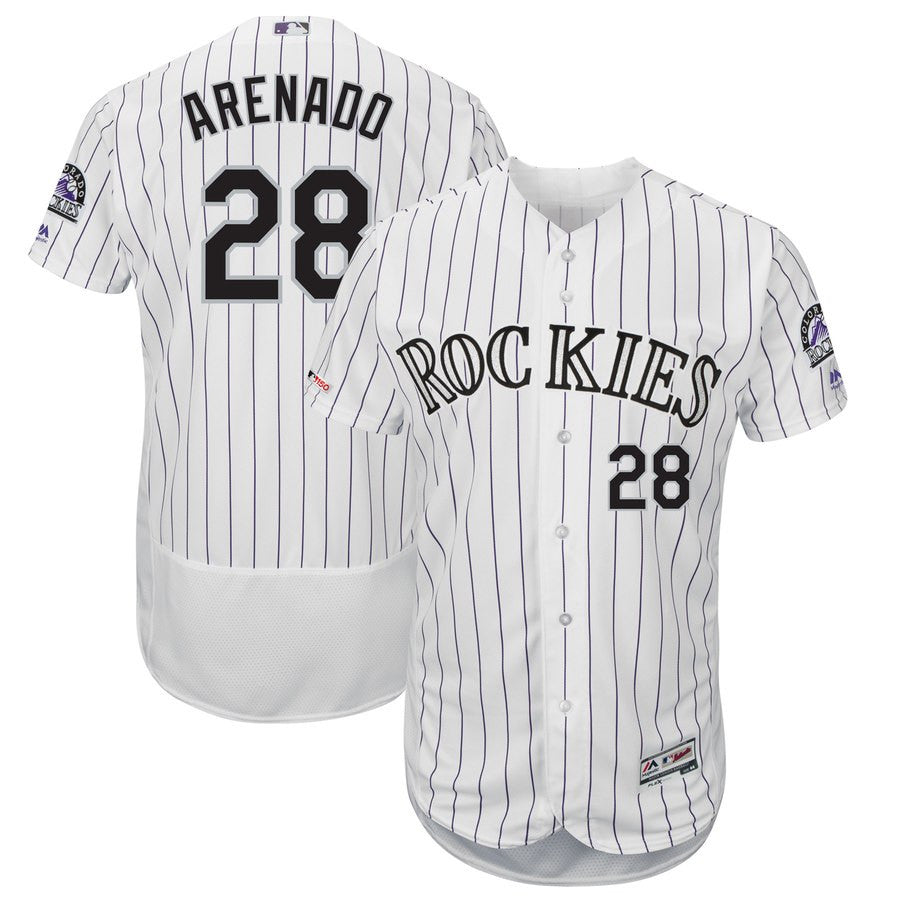 Nolan Arenado Colorado Rockies white jersey