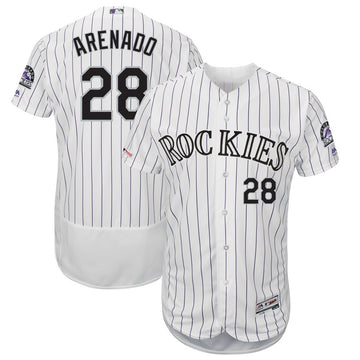 Nolan Arenado Colorado Rockies white jersey