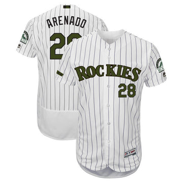 Nolan Arenado Colorado Rockies white jersey