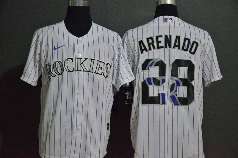 Nolan Arenado Colorado Rockies white Fashion jersey