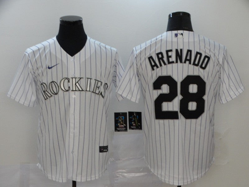 Nolan Arenado Colorado Rockies white jersey