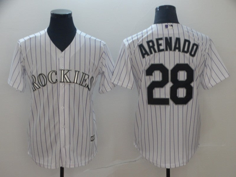 Nolan Arenado Colorado Rockies white jersey