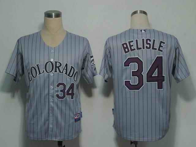 Belisle Colorado Rockies grey jersey