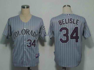 Belisle Colorado Rockies grey jersey