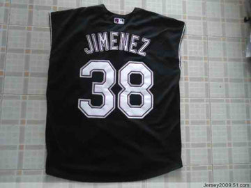 Jimenez Colorado Rockies black jersey