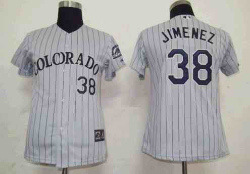 Jimenez Colorado Rockies grey jersey