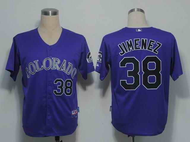Jimenez Colorado Rockies purple jersey