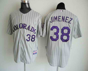 Troy Jimemez Colorado Rockies grey jersey